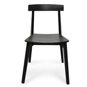Fovi Black Dining Chair Set of 2 - Modern Ergonomic Design