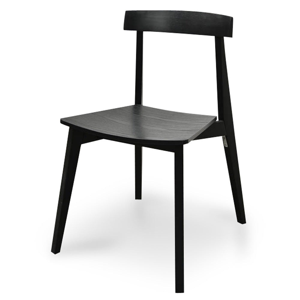 Fovi Black Dining Chair Set of 2 Modern Elegant Design