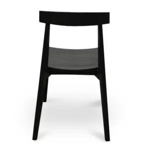 Fovi Black Dining Chair Set of 2 - Modern Ergonomic Design