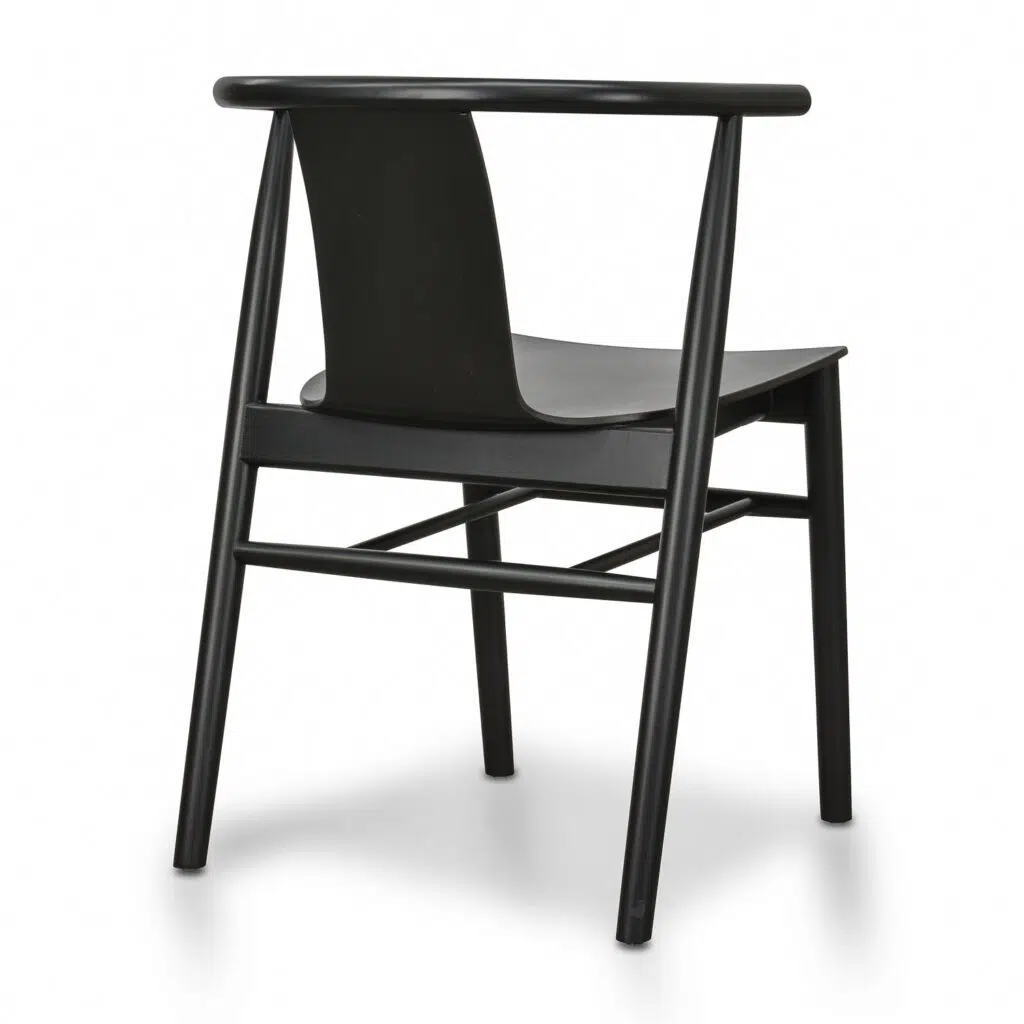 Black Shell Dining Chair Set of 2 - Versatile Design