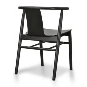 Black Shell Dining Chair Set of 2 - Versatile Design