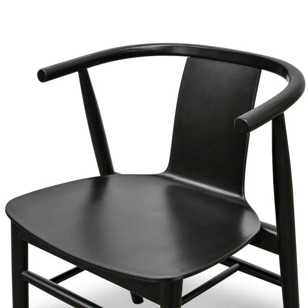 Kavi Dining Chair Black Set of 2 Modern Durable Traditional