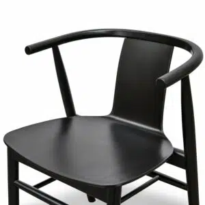 Kavi Dining Chair Black Set of 2 Modern Durable Traditional