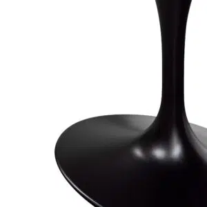 Firae 2m Oval Marble Dining Table - Black Base, Modern Design