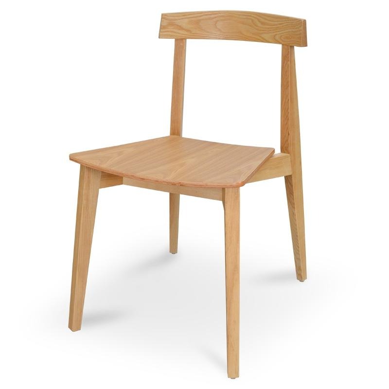 Meni Natural Dining Chair Modern Set of 2
