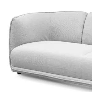 Ceno 3 Seater Grey Fabric Sofa – Modern Minimalist Comfort