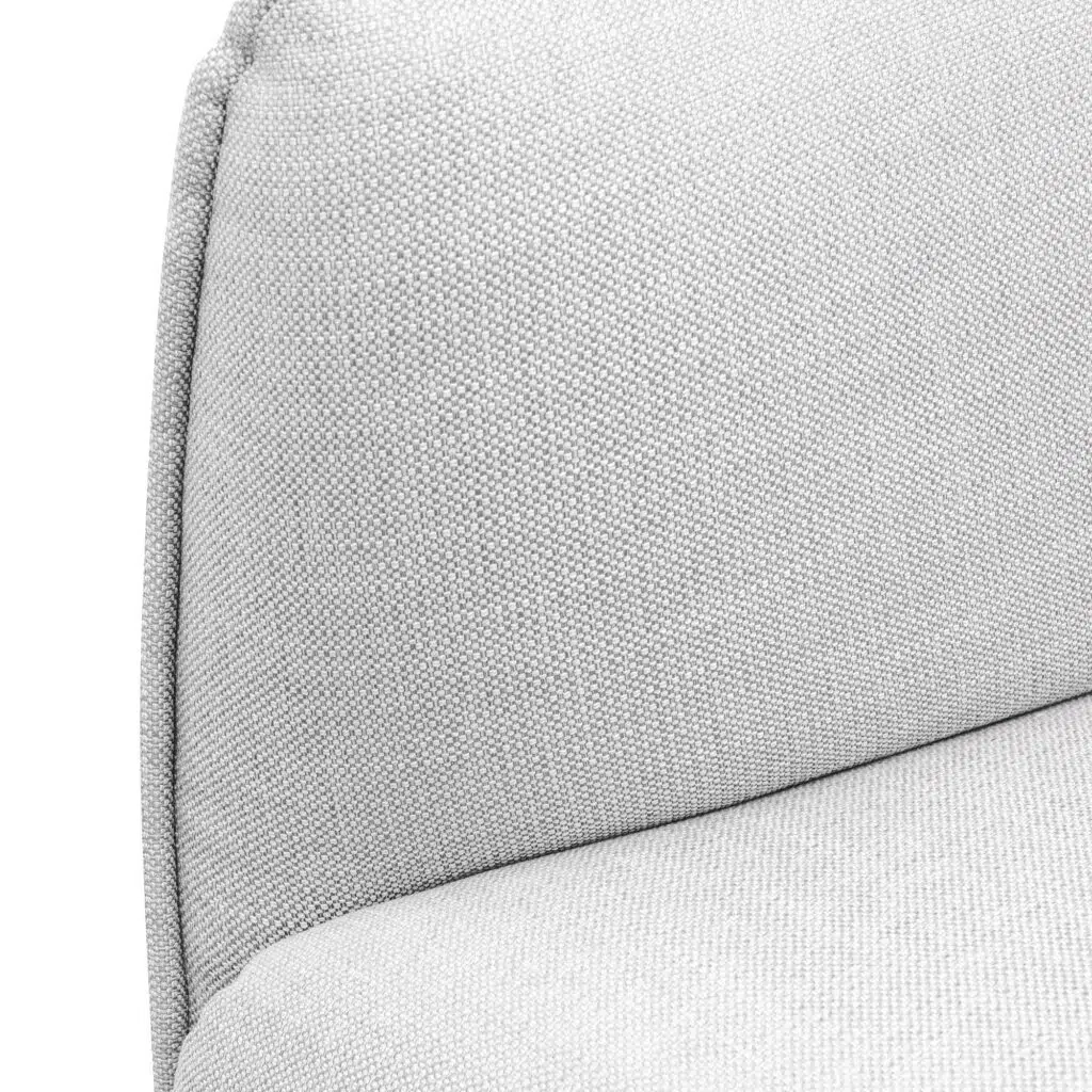 Ceno 3 Seater Fabric Sofa - Light Grey Modern Minimalist Design
