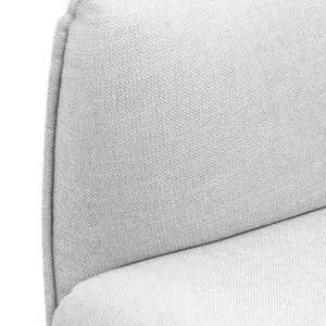 Ceno 3 Seater Fabric Sofa - Light Grey Modern Minimalist Design