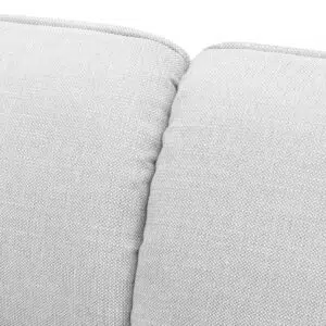 Ceno 3 Seater Fabric Sofa - Light Grey Textured Modern Design