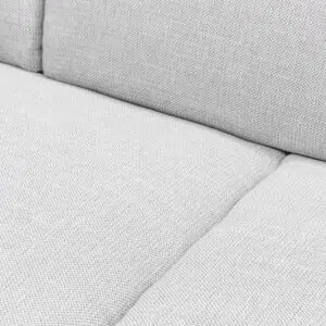 Ceno 3 Seater Fabric Sofa - Light Texture Grey Modern Minimalist Design