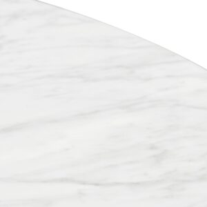 Nyven 1.5m Round Black Marble Dining Table