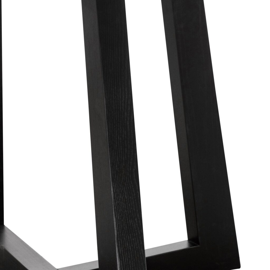 Black Marble 1.5m Round Dining Table with X-Base Design