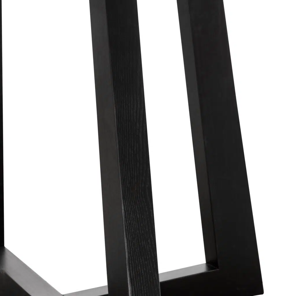 Black Marble 1.5m Round Dining Table with X-Base Design