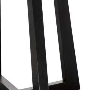 Black Marble 1.5m Round Dining Table with X-Base Design