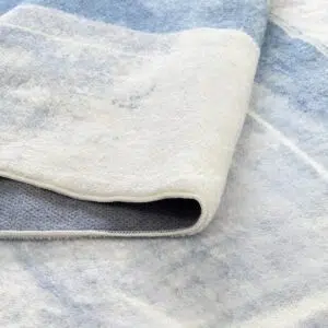 Cloud Abstract Blue Modern Living Solution with Versatile Design & Eco-Friendly Durable Rugs