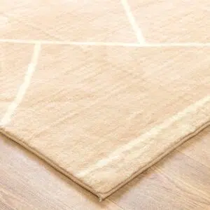 Cloud Diamonds Beige Comfort Rug Eco-Friendly & Durable