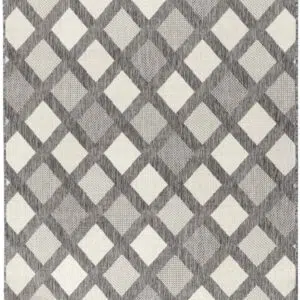 Sisalo Diamond Rug - Low-Maintain, Durable Flatweave with Neutral Design