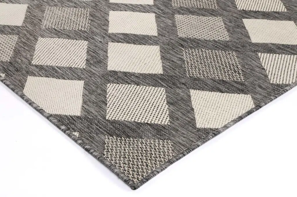Sisalo Diamond Patterned Rug - Low-Maintenance, Durable, Neutral Design for Modern Living