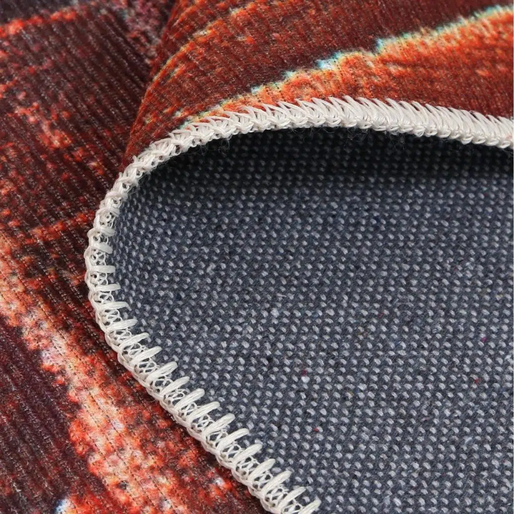 Machine Washable Artistic Rug Celebrating Cultural Heritage with Bold Design and Resilience