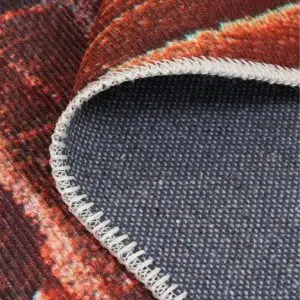 Machine Washable Artistic Rug Celebrating Cultural Heritage with Bold Design and Resilience