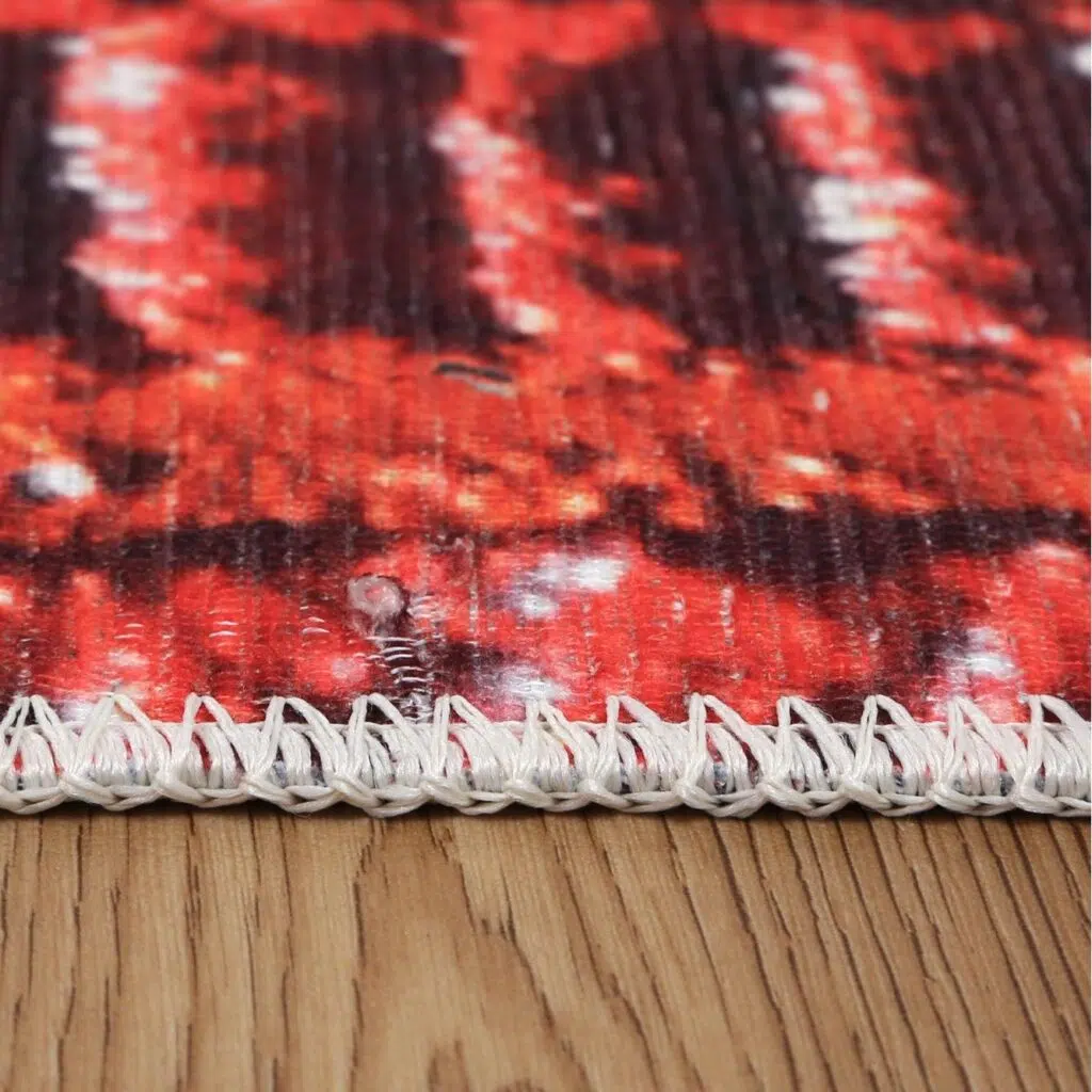 Artistic Cultural Heritage Rug | 80% Recycled Cotton, Machine Washable