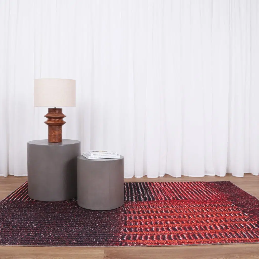 Machine Washable Rug - Artistic Cultural Heritage, 80% Recycled Cotton, 6mm Flatweave, Turkey