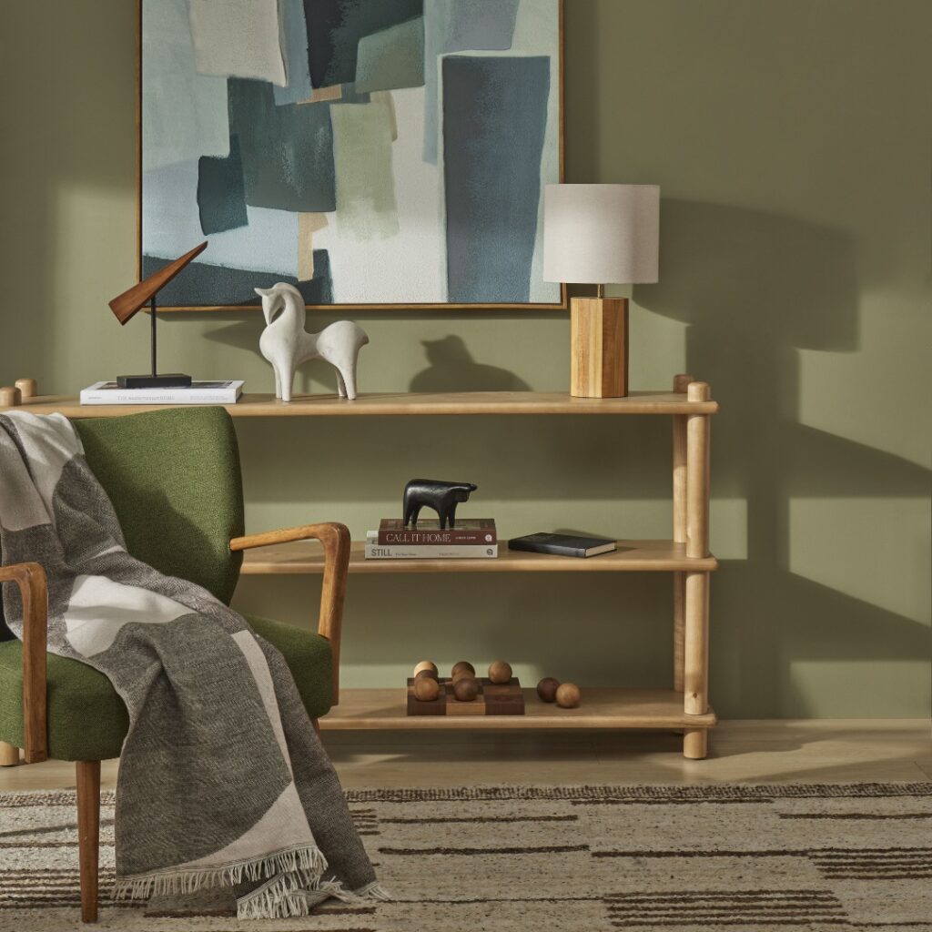 Natural Wooden Shelf with Timeless Design