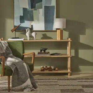 Natural Wooden Shelf with Timeless Design