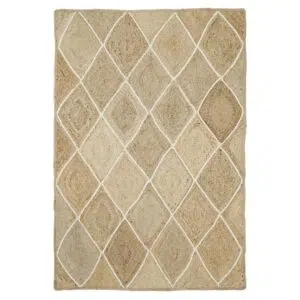 Handcrafted Natural Diamond Rug | Flatweave Design for Modern Interiors