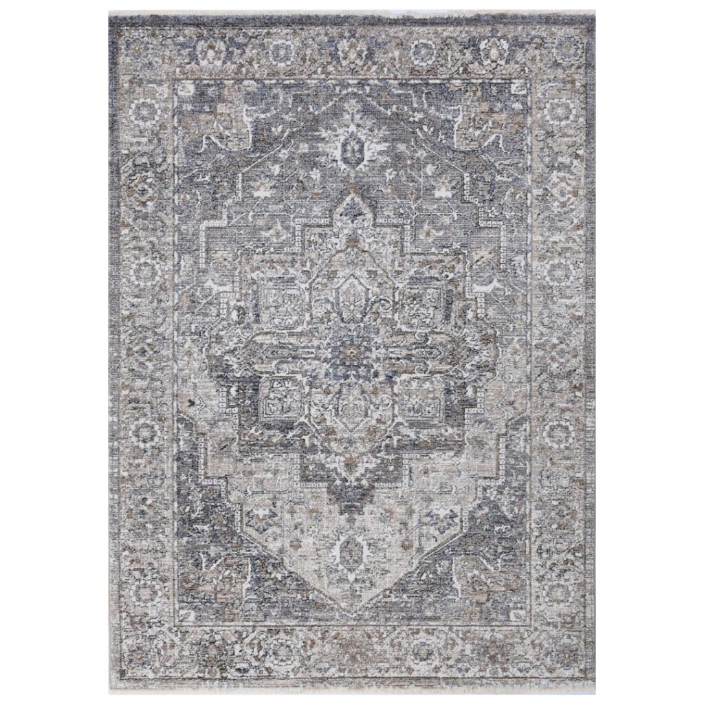 Timeless Baile Arlington vintage inspired rug adds elegant charm to modern spaces with rich colors and durable construction for high traffic areas