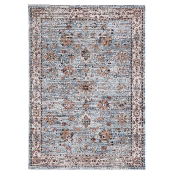 Modern Transitional Blue Rug by Baltimore Roanoke – Durable Synth Yarns, Versatile Sizes