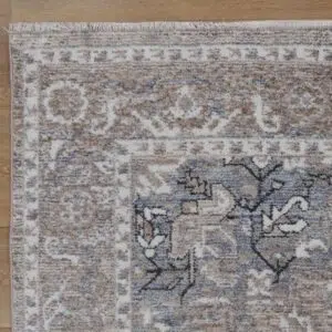 Vintage-Inspired Ash Rug Durable Easy-Care Customizable