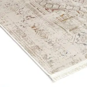 Bohemian Paradise Beige Rug Polypropylene & Polyester Blend Cozy Living