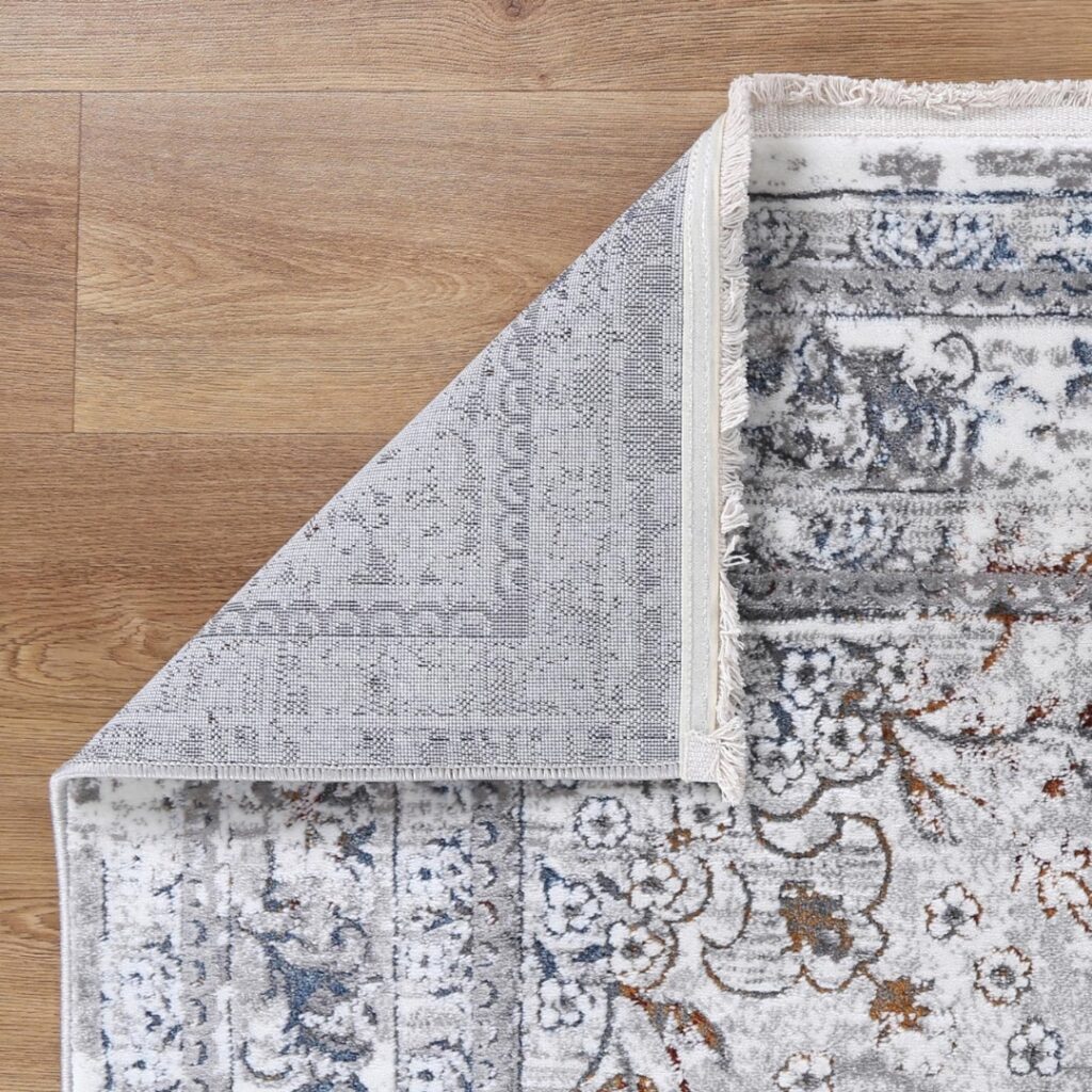 Bohemian Vintage Medalion Grey Rug - Durable, Soil-Resistant, Customizable for Any Space