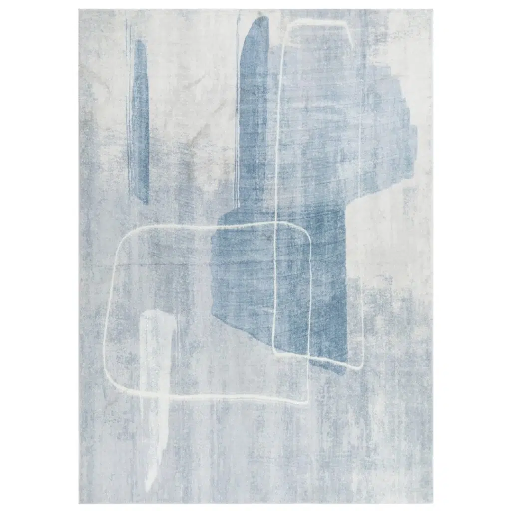 Cloud Abstract Blue Modern Living Solution Eco-Friendly Rug