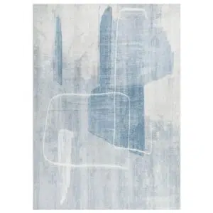 Cloud Abstract Blue Modern Living Solution Eco-Friendly Rug