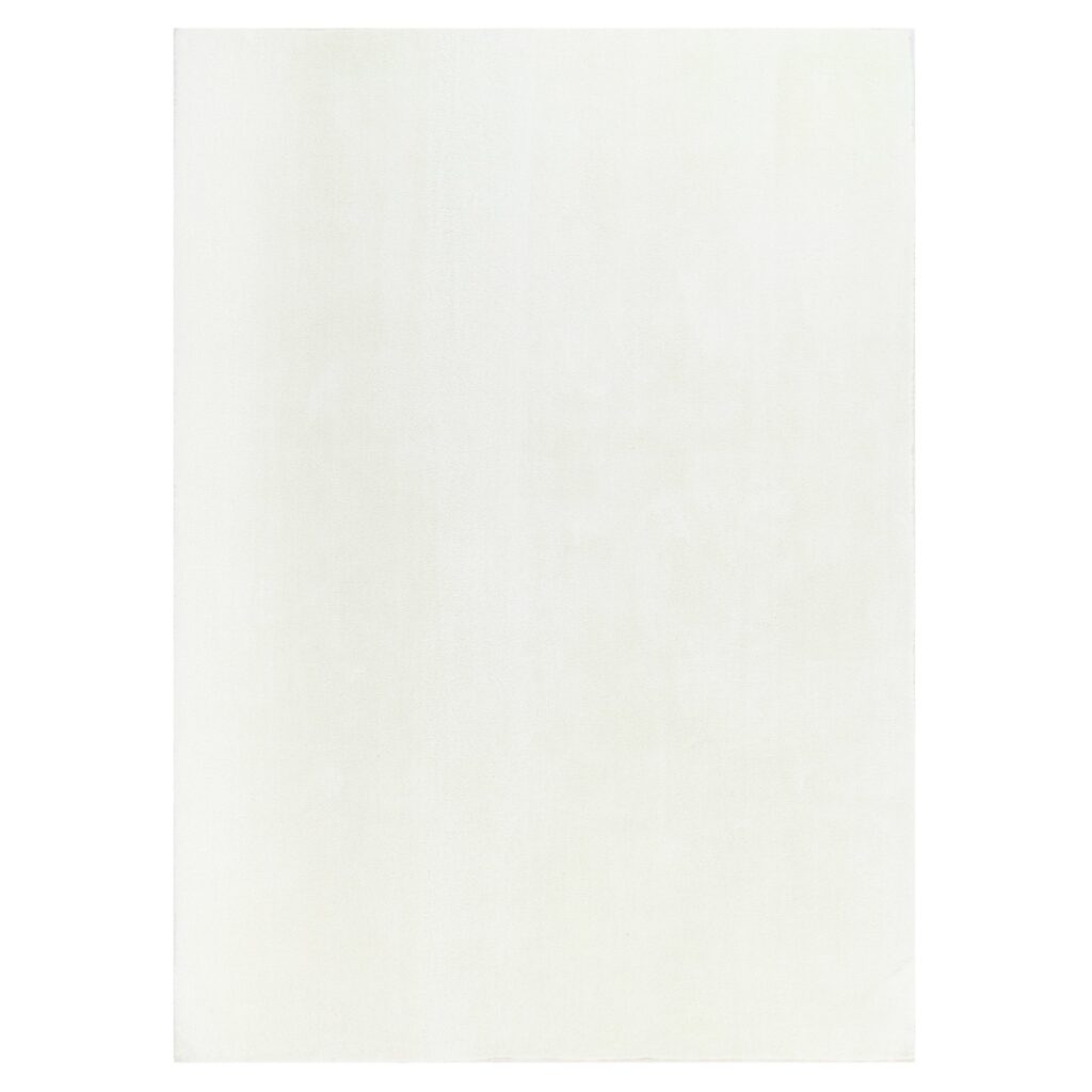 Cloud Comfort Cream Rug - Soft Polyester Pile, Machine-Washable, Non-Slip Backing