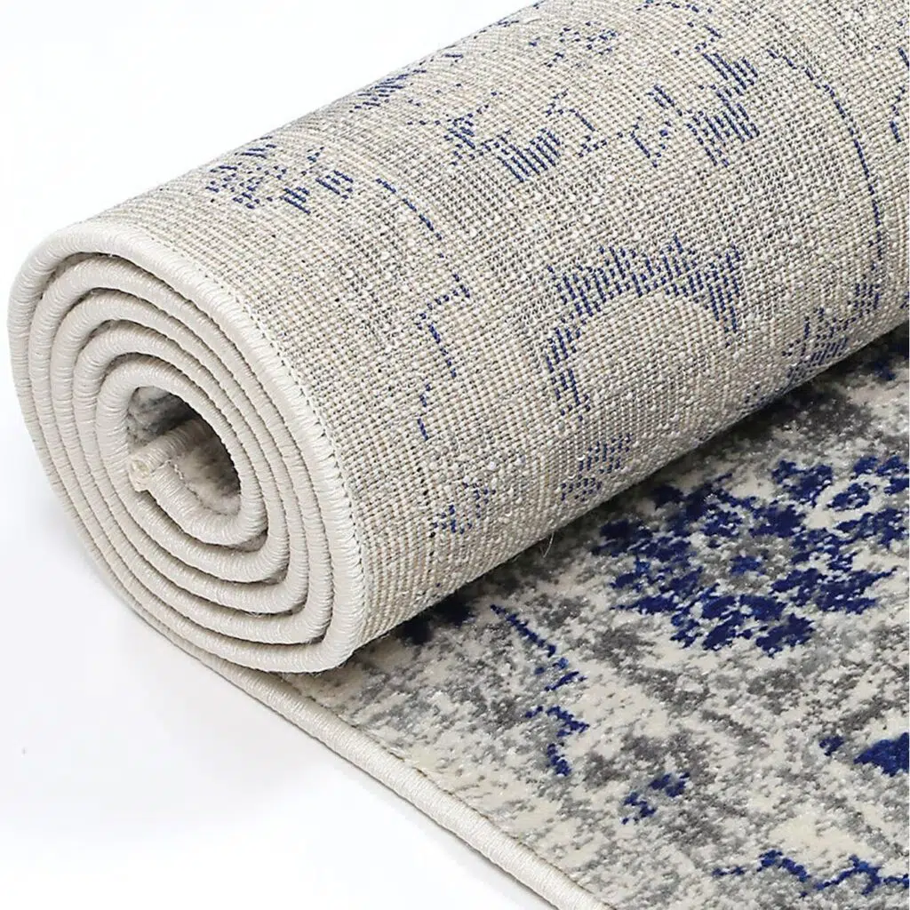 Delicate Cassandra Blue & Ivory Rug Traditional Design Heatset Polypropylene Turkish Materials