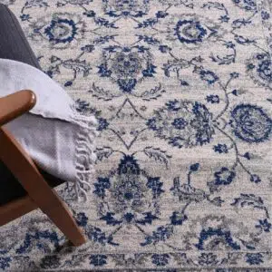 Traditional Design with Modern Craftsmanship | Delicate Cassandra Blue & Ivory Rug