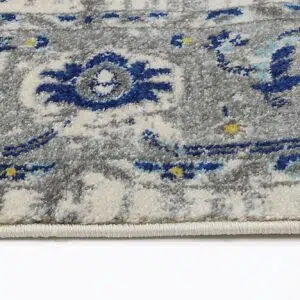 Delicate MeMontana Ivory Blue Rug Heatset Polypropylene Turkey