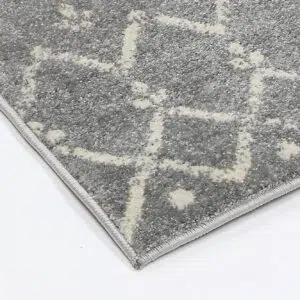 Delicate Cassiday Grey & Ivory Rug, Turkish Craftsmanship, Traditional Design
