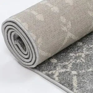 Turkish Delicate Cassiday Grey & Ivory Rug