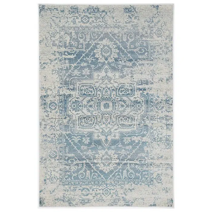 Delicate Audrey Ivory & Blue Rug