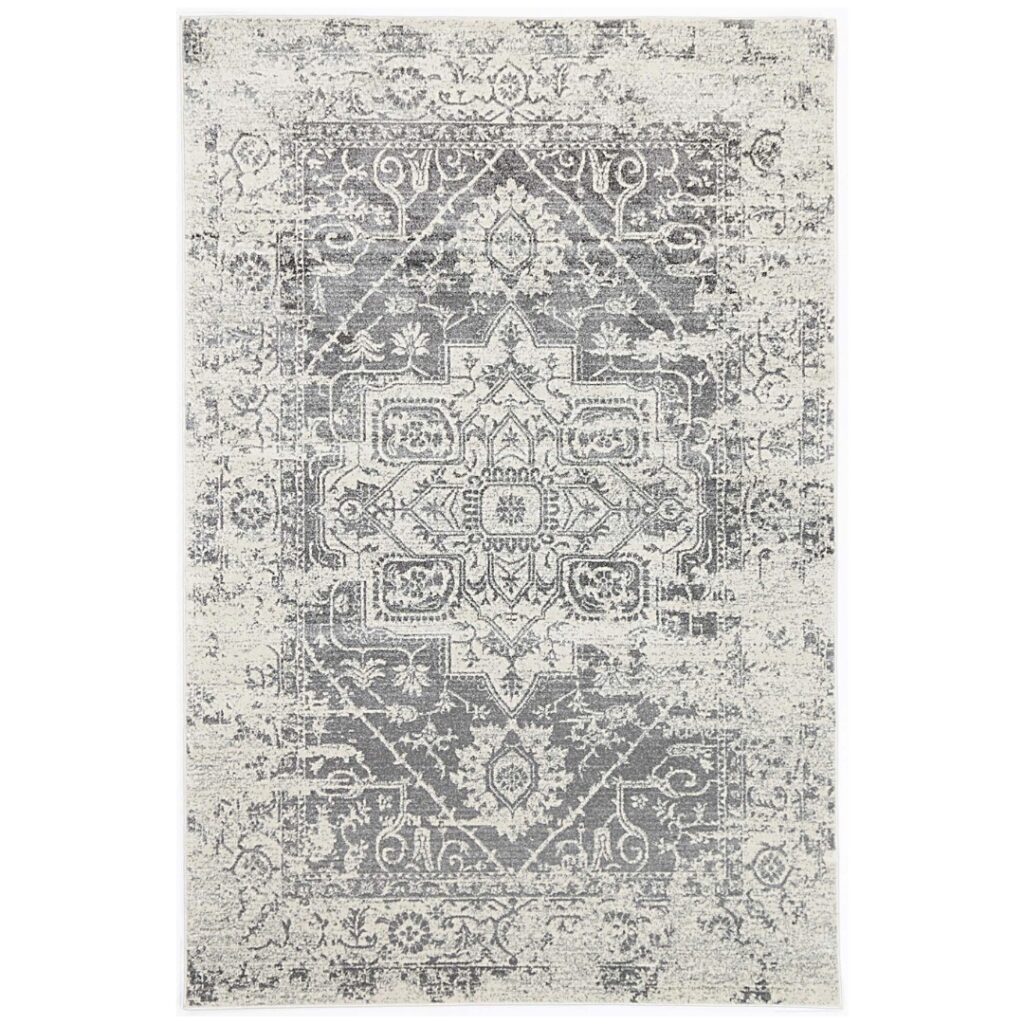 Delicate Audrey Ivory & Grey Rug – Timeless Elegance, Modern Craft, Versatile Use, Durability, Minimalist Design
