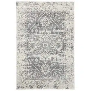 Delicate Audrey Ivory & Grey Rug – Timeless Elegance, Modern Craft, Versatile Use, Durability, Minimalist Design