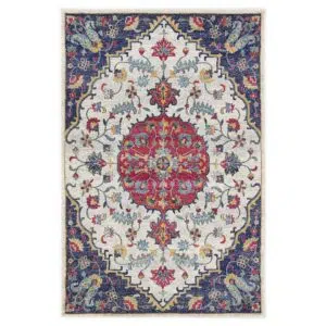Tiffany Multi Rug Delicate Design Antique Motifs Heatset Polypropylene