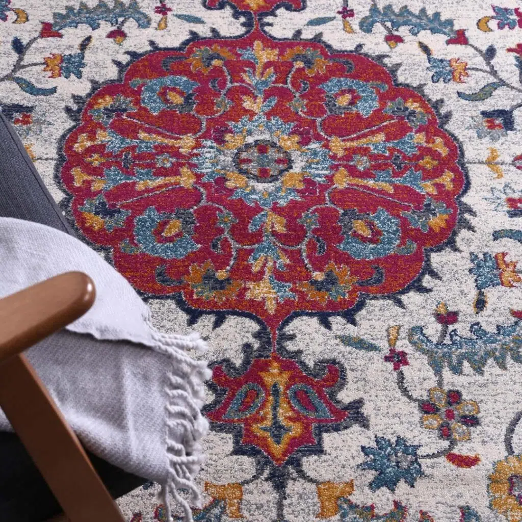 Tiffany Delicate Rug: Antique Motifs, Heatset Polypropylene, Versatile Fit & Sustainable Design