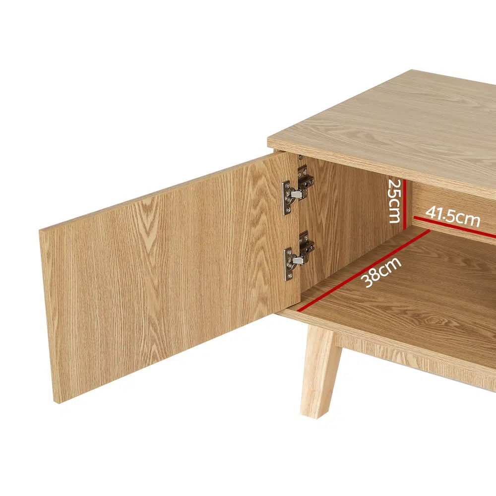 Modern TV Cabinet with Multi-Function Storage and Secure Design for Home Office Use