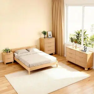 Artiss 4-drawer modern pine dresser 60x40x90cm 40kg 10kg capacity family-friendly