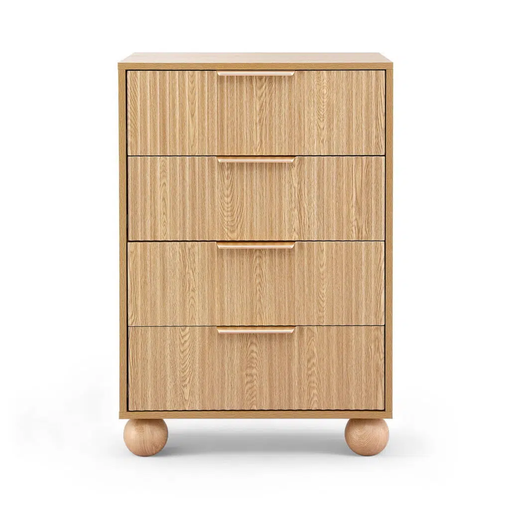 Artiss 4-drawer Pine Modern Dresser Compact Functional